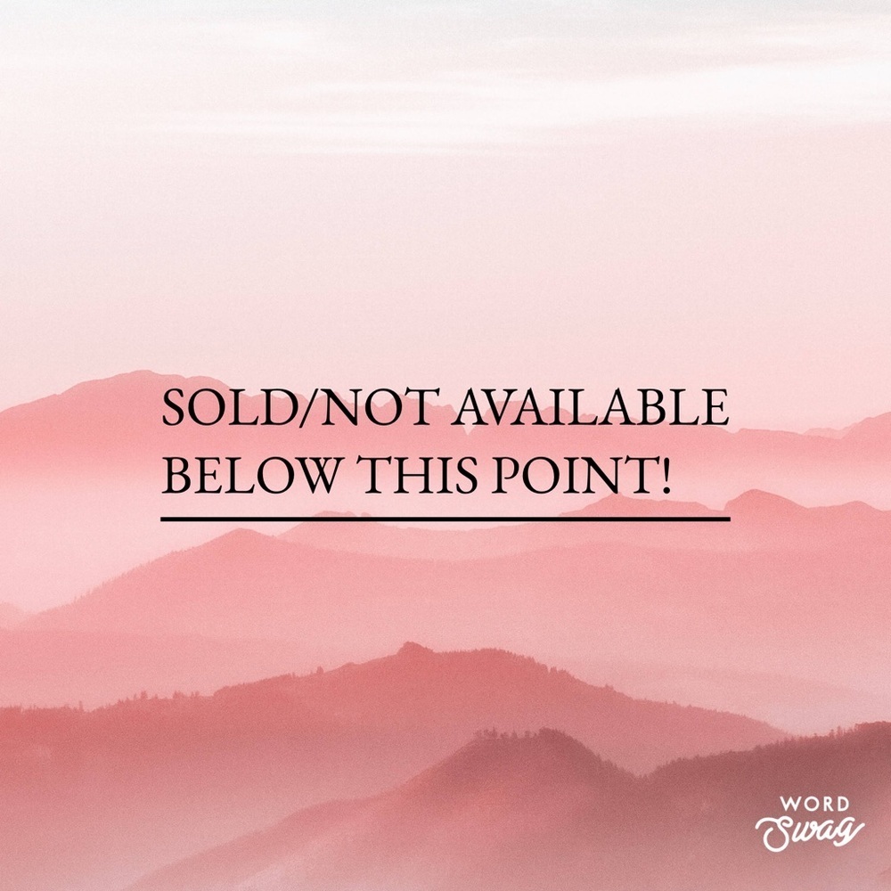 Sold Items Notice -